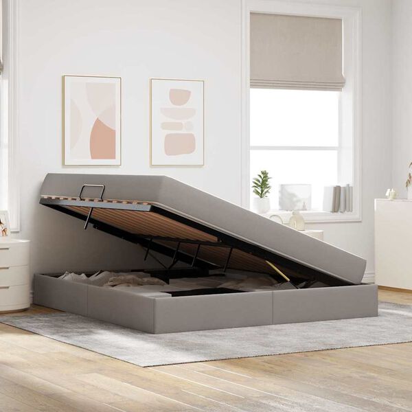 vidaXL &Aacute;gy t&aacute;rol&oacute;val &eacute;s matraccal T&oacute;psz&iacute;nű 160 x 200 cm Poli&eacute;szter