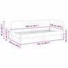 vidaXL Sarokágy keret fejtámlával Tópszínű 100 cm x 200 cm Bársony