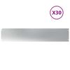 vidaXL 30 db horganyzott ac&eacute;lb&oacute;l gyepszeg&eacute;lyek 20x103 cm