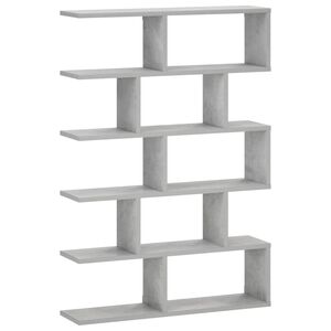 vidaXL Falpolc Betonsz&uuml;rke 70 x 17 x 101 cm Szerelt Fa