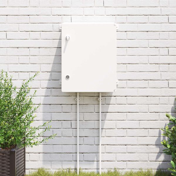 vidaXL Vez&eacute;rlőszekr&eacute;ny Sz&uuml;rke 47 x 20 x 60 cm ABS Műanyag