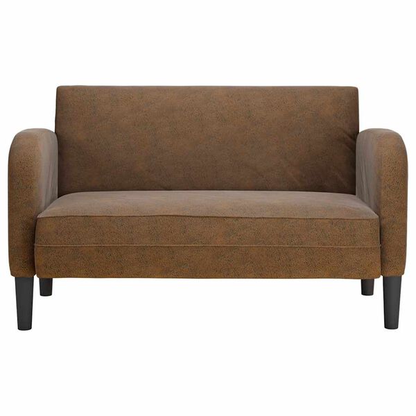 vidaXL barna műbőr loveseat kanap&eacute; 110 cm