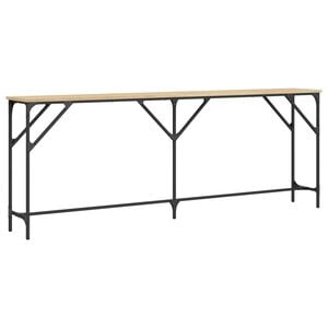 vidaXL sonoma t&ouml;lgy sz&iacute;nű szerelt fa doh&aacute;nyz&oacute;asztal 200x29x75 cm