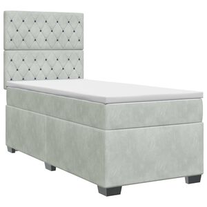 vidaXL Boxspring &aacute;gy matraccal Vil&aacute;gossz&uuml;rke 80 x 200 cm B&aacute;rsony