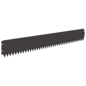 vidaXL Fűszeg&eacute;lyez&eacute;s 20 pcs 103 x 15 cm Ac&eacute;l Fekete