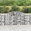 vidaXL 9 db &iacute;ves horganyzott vas gabion kos&aacute;r 300 x 50 x 100/120 cm
