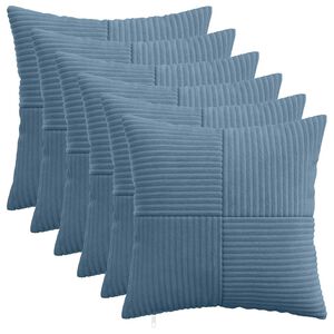 vidaXL P&aacute;rna huzat 6 pcs ALMELO K&eacute;k 30 x 30 cm cord