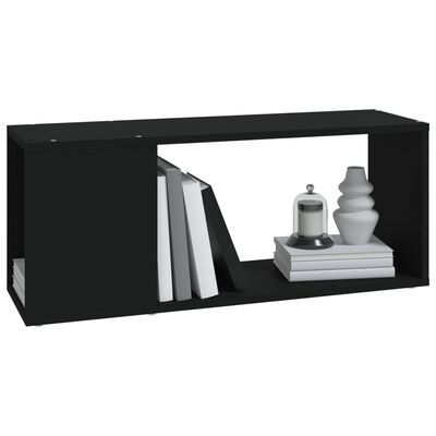 vidaXL fekete forgácslap TV-szekrény 80 x 24 x 32 cm
