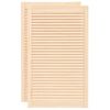vidaXL 2 db t&ouml;m&ouml;r fenyőfa lamell&aacute;s szekr&eacute;nyajt&oacute; 99,3 x 59,4 cm