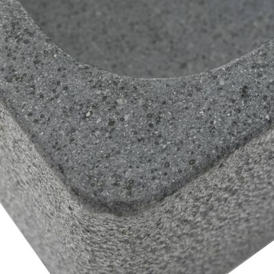 vidaXL fekete folyami kő mosdókagyló 45 x 30 x 15 cm