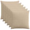 vidaXL P&aacute;rna huzat 6 pcs ALMELO T&oacute;psz&iacute;nű 80 x 80 cm cord