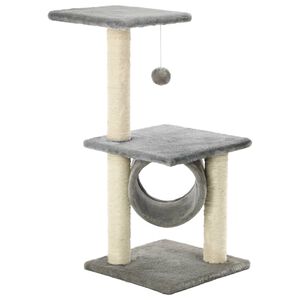 vidaXL sz&uuml;rke macskab&uacute;tor sziz&aacute;l kapar&oacute;f&aacute;kkal 65 cm
