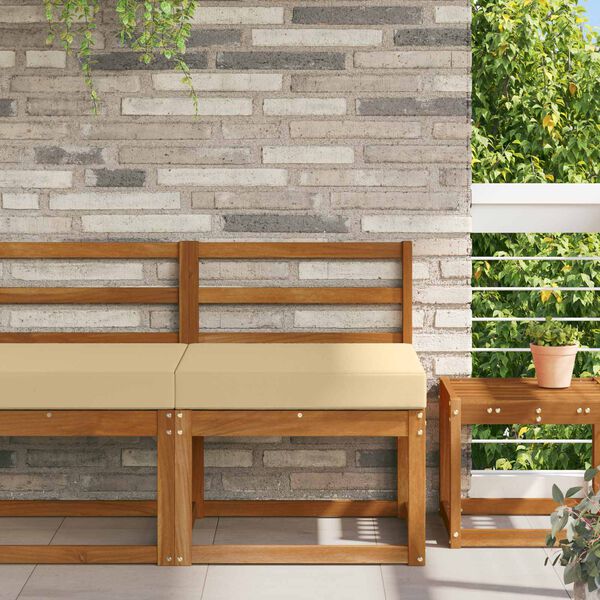 vidaXL K&uuml;lt&eacute;ri kanap&eacute; p&aacute;rna B&eacute;zs 60 x 60 x 8 cm Poli&eacute;szter