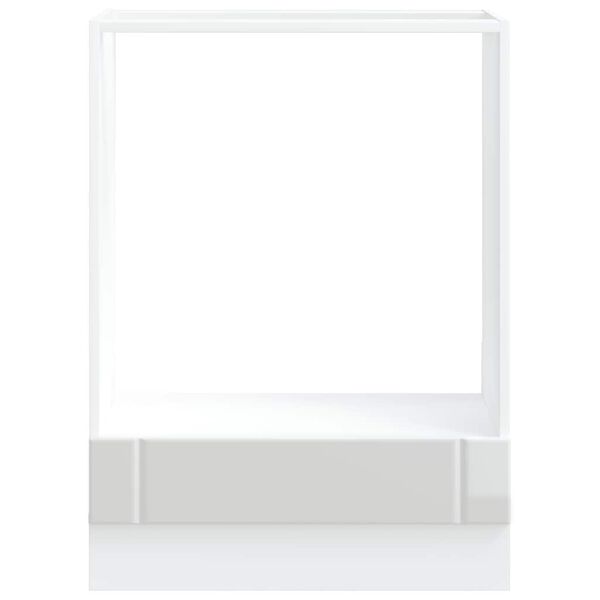 vidaXL sütő szekrény Lucca magasfényű fehér szerelt fa