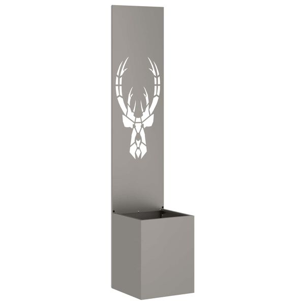 vidaXL Kertvédő vászon Rozsdás 32 x 140 cm időjárásálló acél