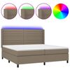 vidaXL t&oacute;psz&iacute;nű sz&ouml;vet rug&oacute;s &eacute;s LED-es &aacute;gy matraccal 200 x 200 cm
