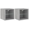 vidaXL 2 db sz&uuml;rke sonoma fali TV-szekr&eacute;ny LED-ekkel 30x28,5x30 cm