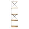 vidaXL K&ouml;nyvespolc Artisan t&ouml;lgy 40 x 30 x 155 cm Faanyag