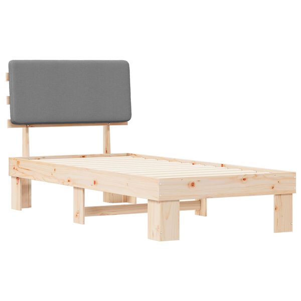 vidaXL &Aacute;gykeret K&aacute;rpitozott Fejt&aacute;ml&aacute;val Vil&aacute;gossz&uuml;rke 80 x 200 cm