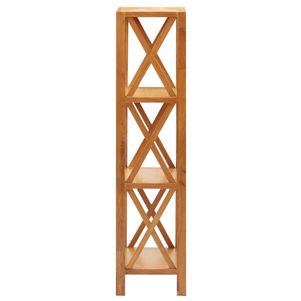 vidaXL 4 szintes t&ouml;m&ouml;r t&ouml;lgyfa polc 40 x 30 x 125 cm