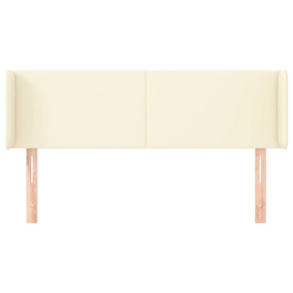 vidaXL kr&eacute;msz&iacute;nű műbőr sz&aacute;rnyas fejt&aacute;mla 147x16x78/88 cm