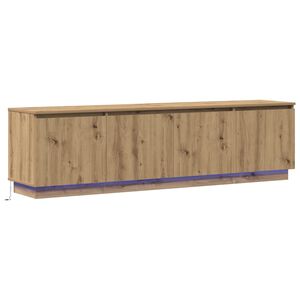 vidaXL TV szekr&eacute;ny 180 x 38 x 49 cm Artisan t&ouml;lgy Szerelt Fa