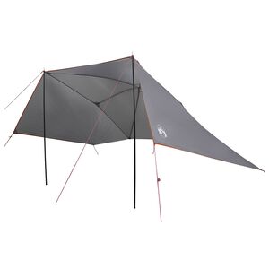vidaXL Aut&oacute;s s&aacute;tor tetővel Sz&uuml;rke &eacute;s narancs 308 x 215 x 220 cm