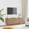 vidaXL k&eacute;zműves t&ouml;lgy sz&iacute;nű szerelt fa TV-szekr&eacute;ny 100 x 35 x 40 cm