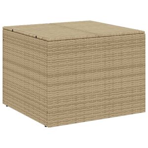 vidaXL vegyes b&eacute;zs polyrattan kerti t&aacute;rol&oacute;l&aacute;da 291 L