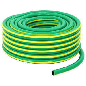 vidaXL Kerticső 5-L&eacute;pcsős Z&ouml;ld &eacute;s S&aacute;rga 12 mm PVC