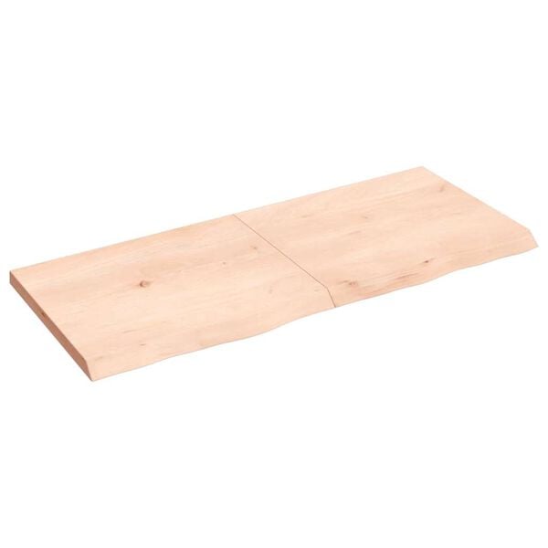 vidaXL kezeletlen t&ouml;m&ouml;r t&ouml;lgyfa asztallap 120x50x(2-4) cm