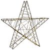 vidaXL 3D kar&aacute;csonyi csillag 120 LED Meleg feh&eacute;r 55 x 53,5 x 10 cm