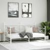 vidaXL Daybed with Trundle without Mattress White 100x190 cm ac&eacute;l