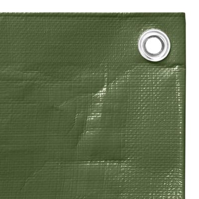 vidaXL zöld HDPE takaróponyva 260 g/m² 4 x 4 m