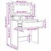 vidaXL Hálószobai Öltözködő Asztalok Sonoma tölgy 80 x 39,6 x 135 cm