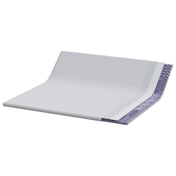 vidaXL Matrac topper Feh&eacute;r 180 x 200 cm Jacquard Sz&ouml;vet