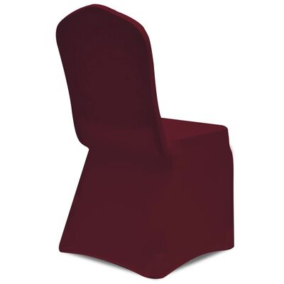vidaXL 100 db bordó sztreccs székszoknya