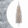 vidaXL Karcs&uacute; műkar&aacute;csonyfa g&ouml;mb&ouml;kkel 180 cm 300 LED Meleg feh&eacute;r