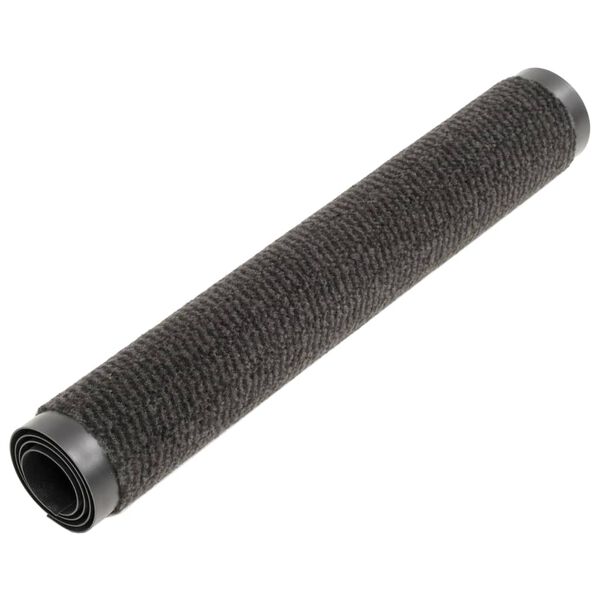 vidaXL 2 db fekete négyszögletes bolyhos szennyfogó szőnyeg 80x120 cm