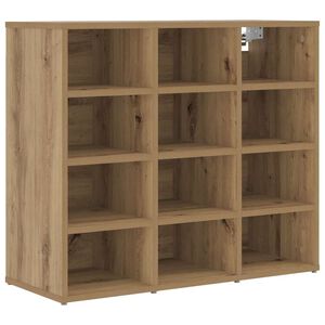 vidaXL Cipőszekr&eacute;ny 77,5 x 30 x 67 cm Szerelt Fa K&eacute;zműves T&ouml;lgy