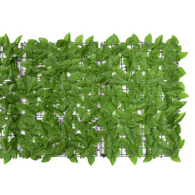 vidaXL zöld leveles erkélyparaván 500 x 75 cm