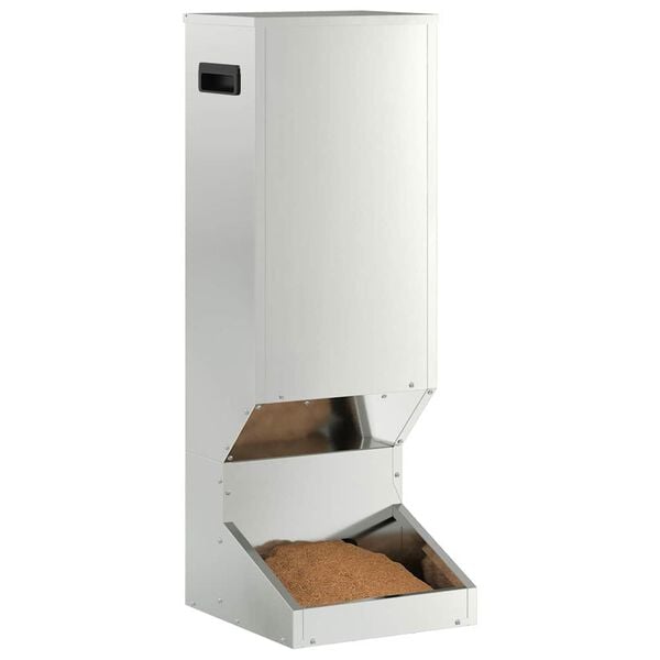 vidaXL Szarvas etető Ez&uuml;st 28 x 30 x 80 cm Horganyzott ac&eacute;l