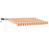 vidaXL K&eacute;zi napellenző keret LED vil&aacute;g&iacute;t&aacute;ssal 2,5 x 2 m