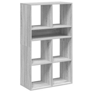vidaXL k&ouml;nyvszekr&eacute;ny sz&uuml;rke sonoma 66x31x112 cm szerelt fa