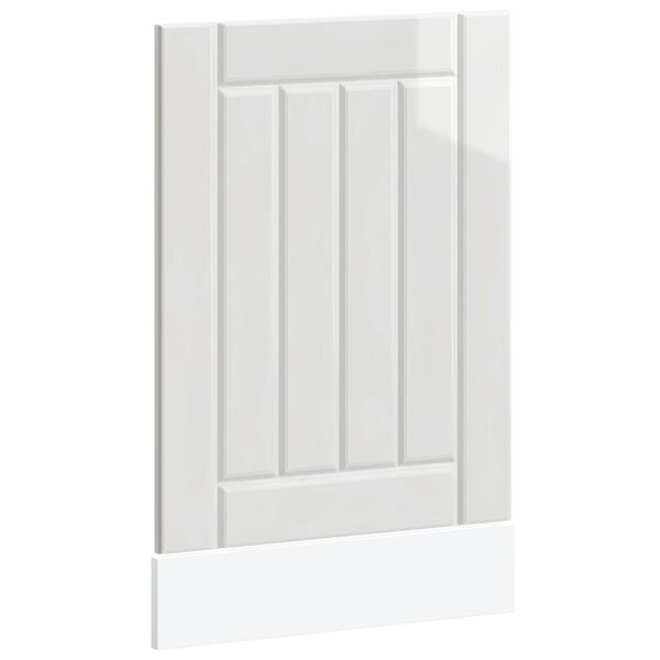 vidaXL mosogatógép panel Lucca magasfényű fehér színű műfa