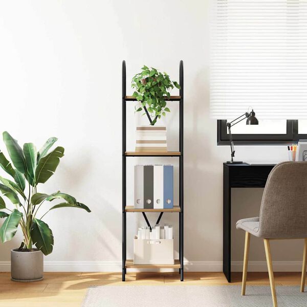 vidaXL K&ouml;nyvespolc Artisan t&ouml;lgy 40 x 30 x 146 cm Faanyag