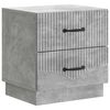 vidaXL &Eacute;jjeliszekr&eacute;ny Betonsz&uuml;rke 43 x 34,5 x 44,5 cm Szerelt Fa