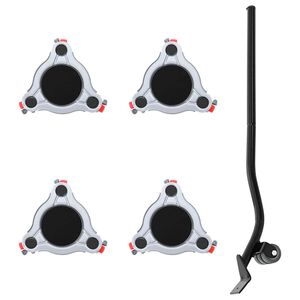 vidaXL 4 db b&uacute;torg&ouml;rgő emelővel, 14,5x13,5x4 cm, ac&eacute;l, 400 kg