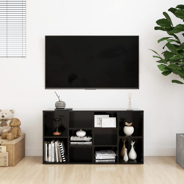 vidaXL fekete szerelt fa cipőtároló pad 103 x 30 x 55 cm