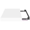 vidaXL 2 db feh&eacute;r MDF lebegő fali polc 40 x 23 x 3,8 cm